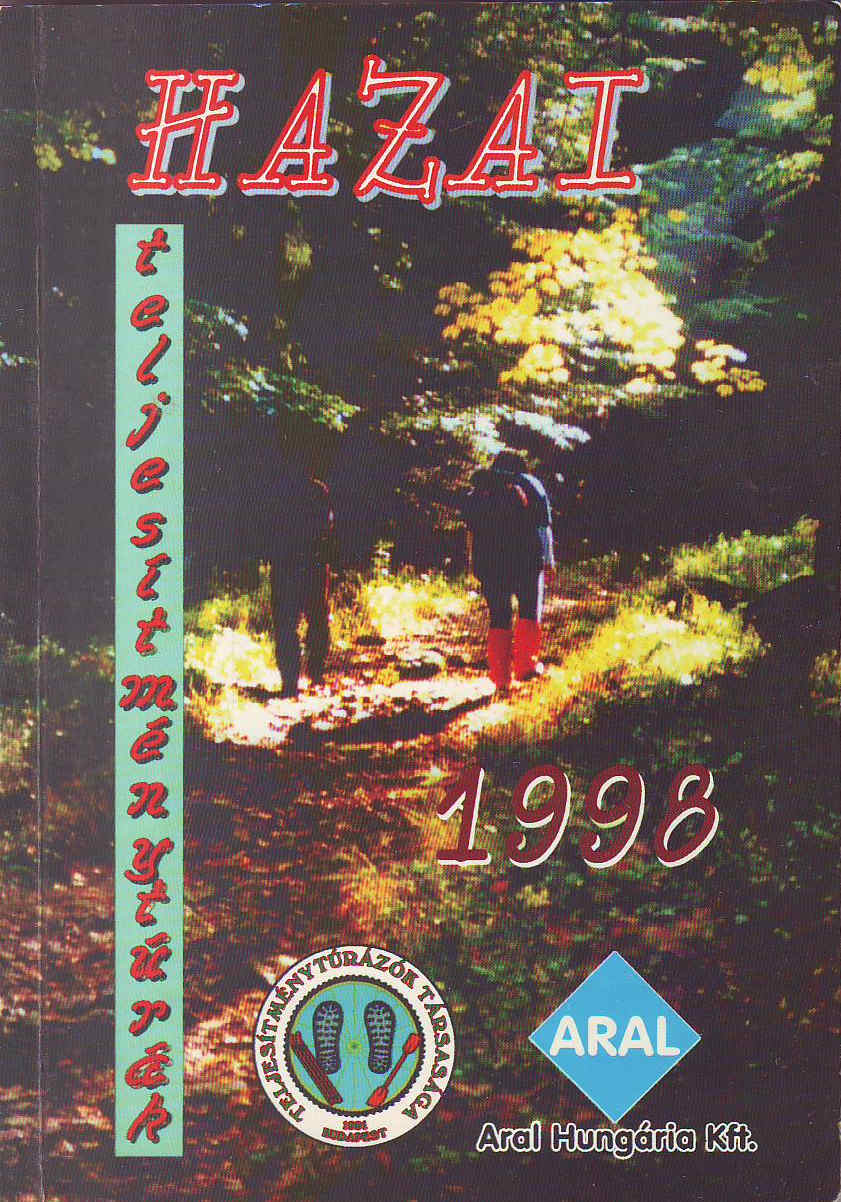 Teljesítménytúra Naptár címlap 1998