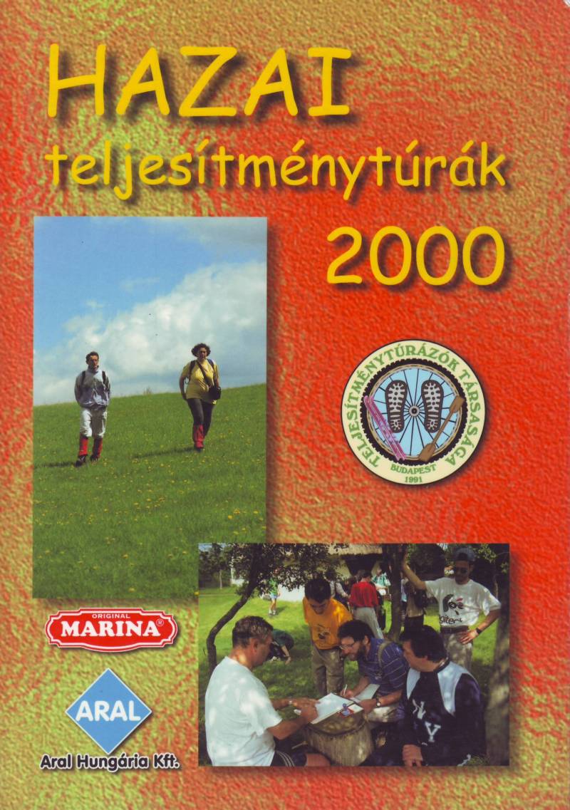 Teljesítménytúra Naptár címlap 2000