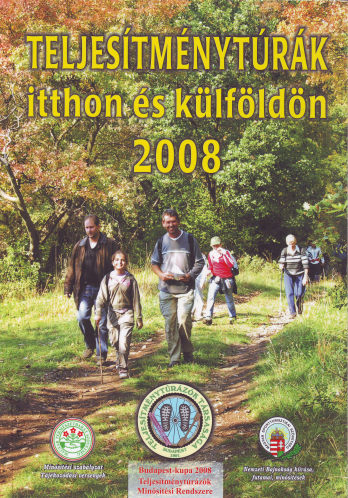 Teljesítménytúra Naptár címlap 2008