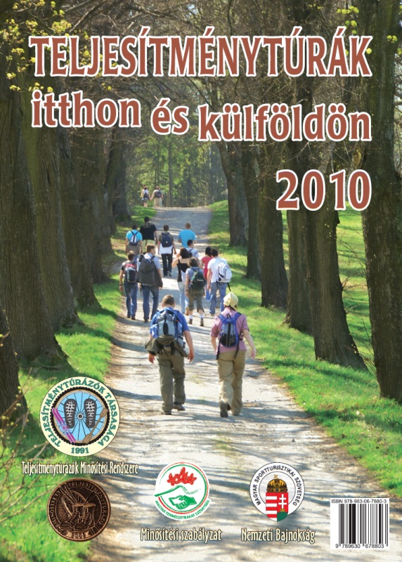 Teljesítménytúra Naptár címlap 2010