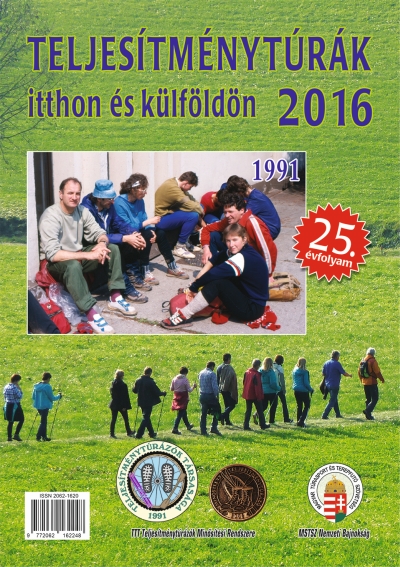 Teljesítménytúra Naptár címlap 2016